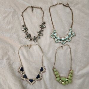 Francesca's Statement Necklaces Fashion Costume Jewelry Bundle